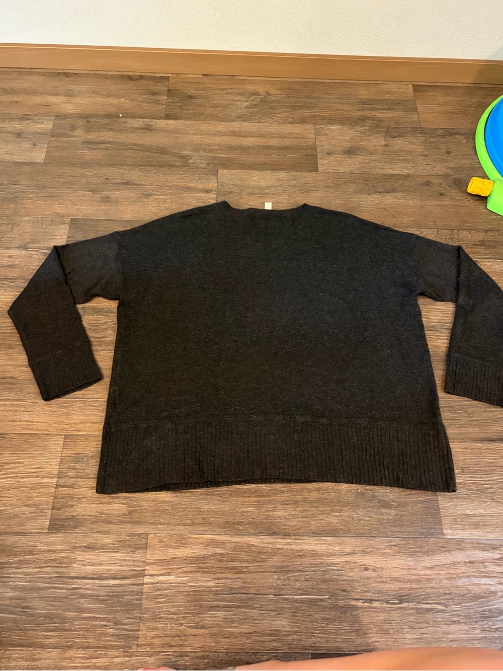 Eileen Fisher Women’s Charcoal Grey Boxy Minimalist Sweater Size Small - Picture 6 of 6